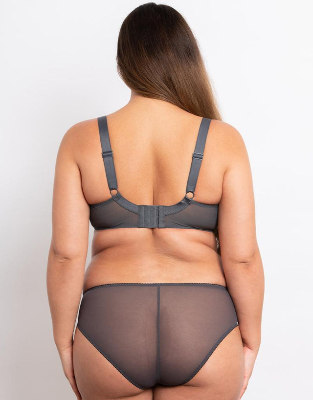 Flirtelle Holly Balcony Bra Charcoal