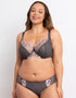 Flirtelle Holly Balcony Bra Charcoal