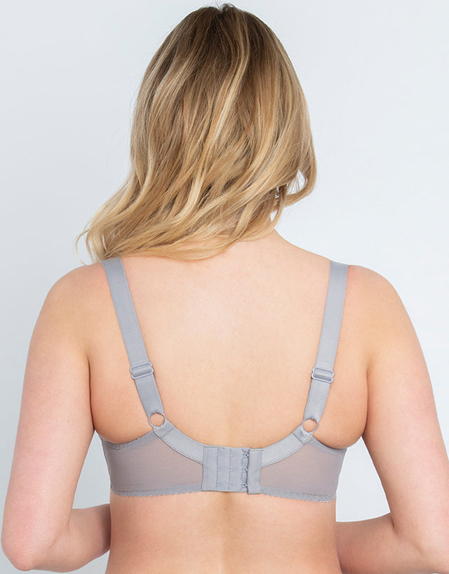 Flirtelle Holly Padded Balcony Bra Slate/Purple