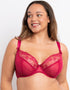 Flirtelle Orla Plunge Bra Raspberry