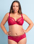 Flirtelle Orla Plunge Bra Raspberry