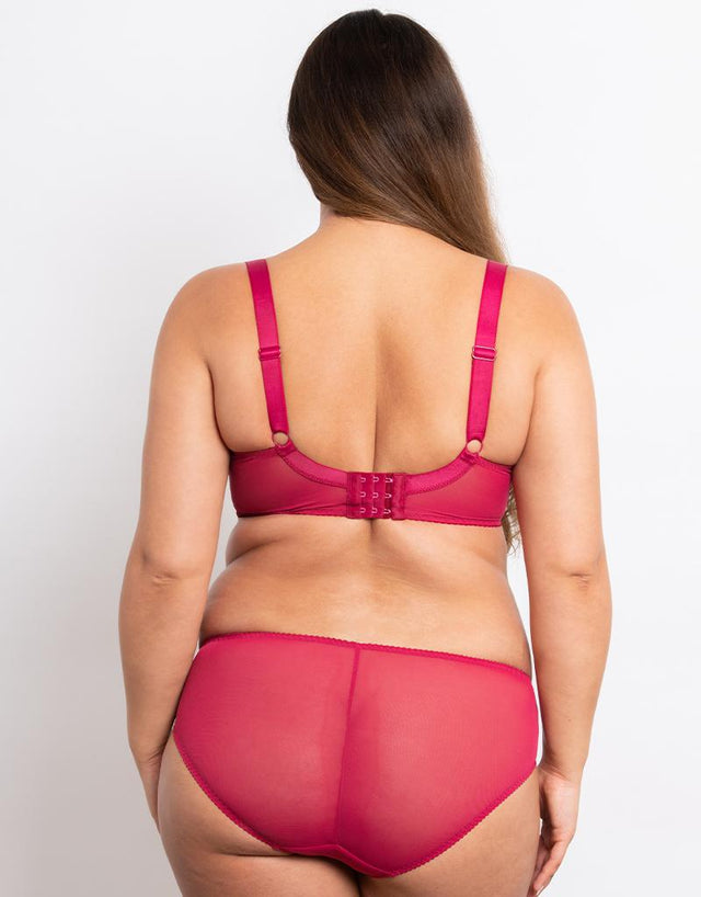Flirtelle Orla Plunge Bra Raspberry