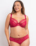Flirtelle Orla Plunge Bra Raspberry