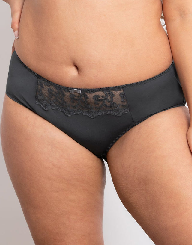 Flirtelle Swirl Brief Dark Grey