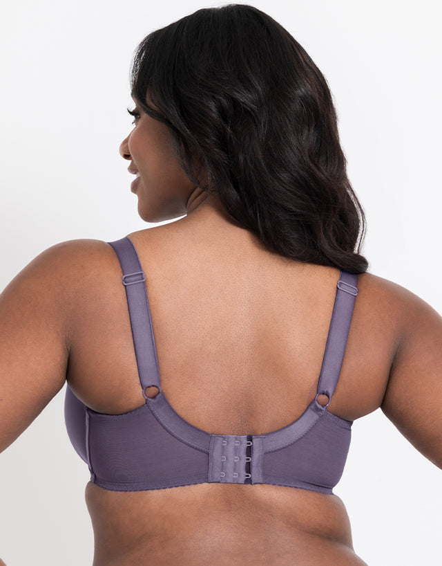 Flirtelle Swirl Balcony Bra Heather