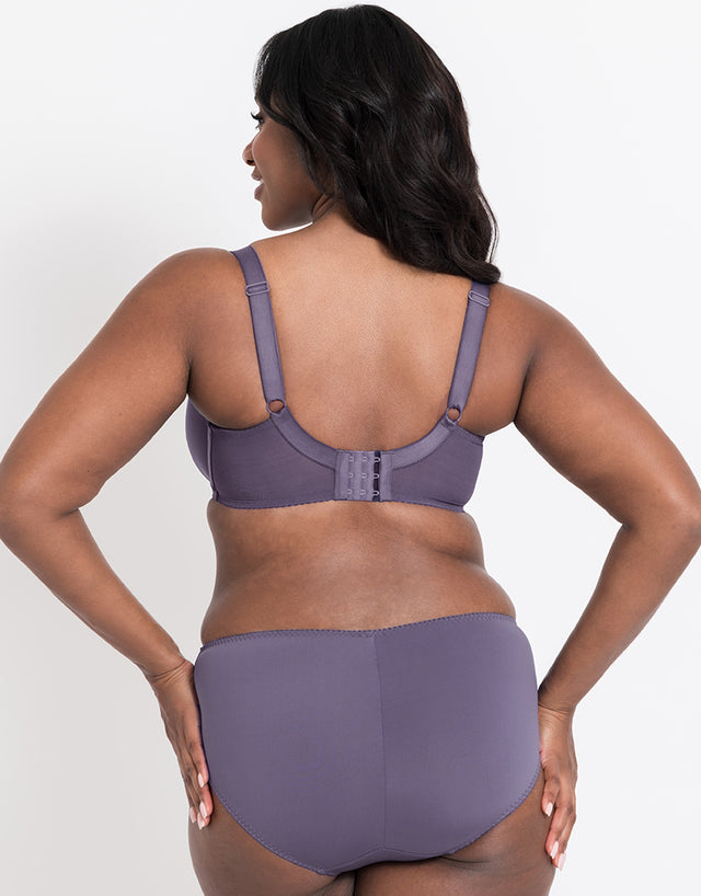 Flirtelle Swirl Balcony Bra Heather