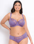 Flirtelle Swirl Balcony Bra Violet