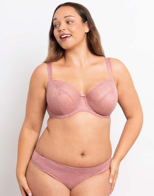 Flirtelle Thalia Brazilian Brief Dusky Pink
