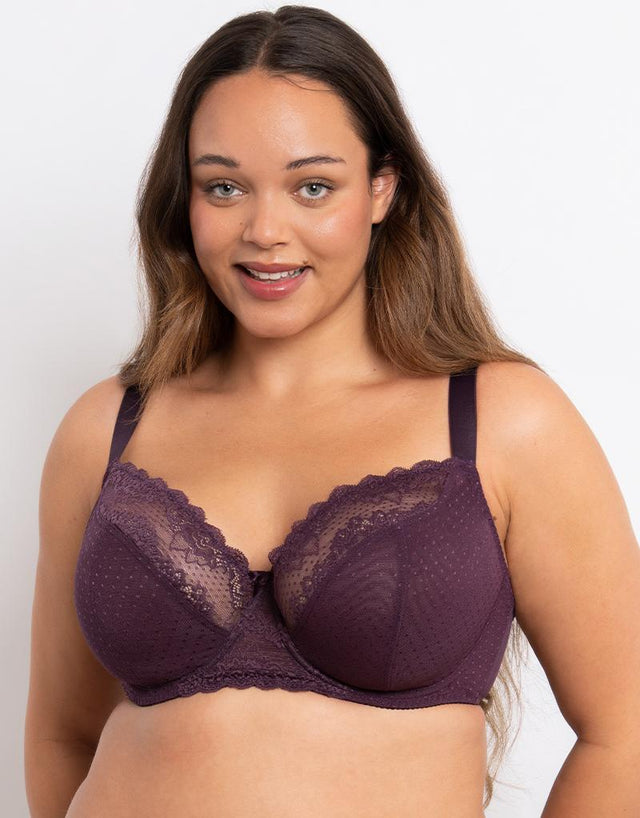 Flirtelle Viola Balcony Bra Plum