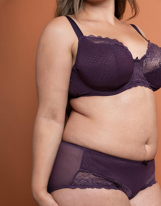 Flirtelle Viola Balcony Bra Plum