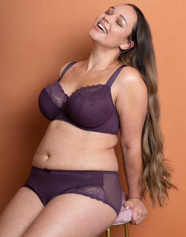 Flirtelle Viola Balcony Bra Plum