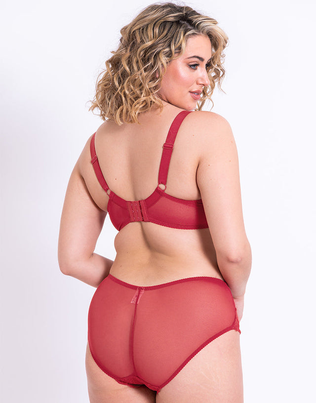 Flirtelle Viola Balcony Bra Red