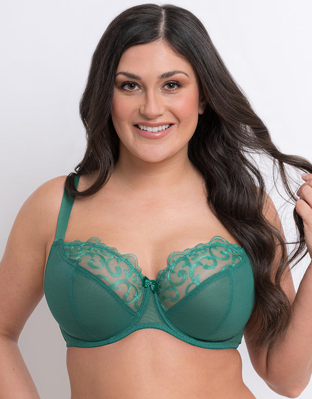 Flirtelle Alice Balcony Bra Jade Green