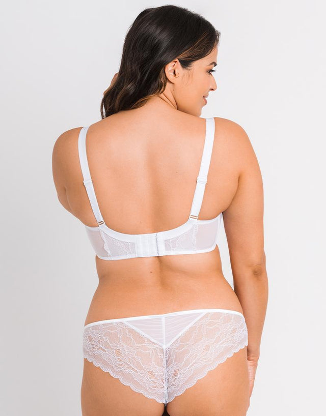 Curvy Kate Flutterby Brazilian Brief White