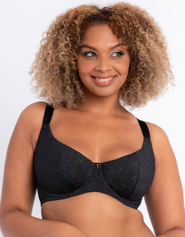 Curvy Kate All Night Scooped Multiway Balcony Bra Black Multi