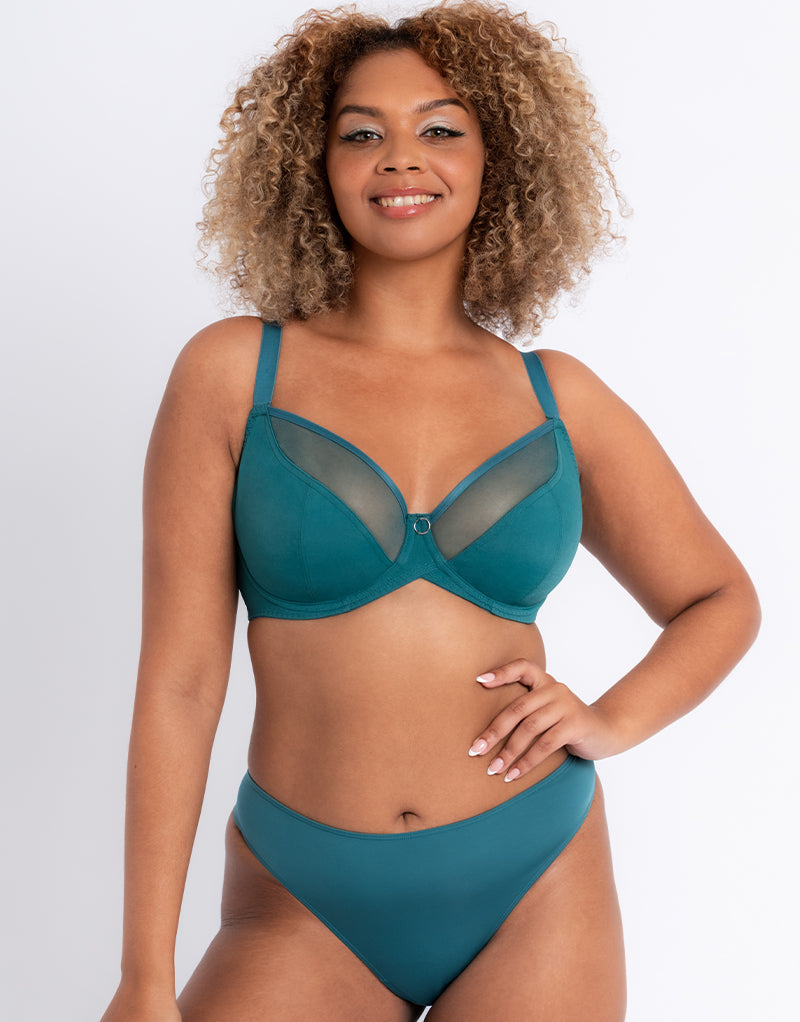 Shop for Scantilly by Curvy Kate, Green, Lingerie