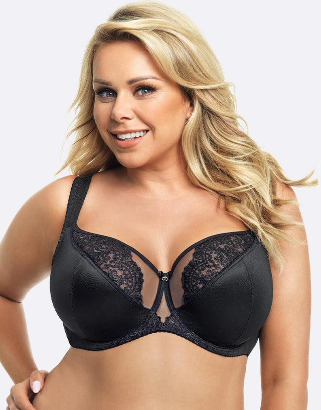 Gorsenia Milano Balconette Bra Black