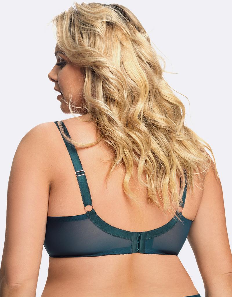 Sexy Support Lace Underwire Bra, Gorsenia, Size: 32G-50C, Color: Green