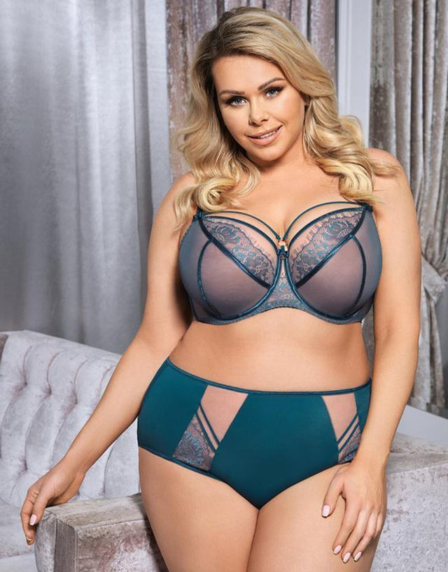 Gorsenia Paradise Balconette Bra Green