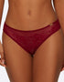 Gossard Glossies Lace Sheer Brief Bordeaux