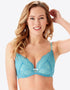 Gossard Superboost Lace Plunge Bra Ocean Blue