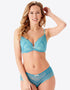 Gossard Superboost Lace Short Ocean Blue