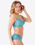 Gossard Superboost Lace Plunge Bra Ocean Blue