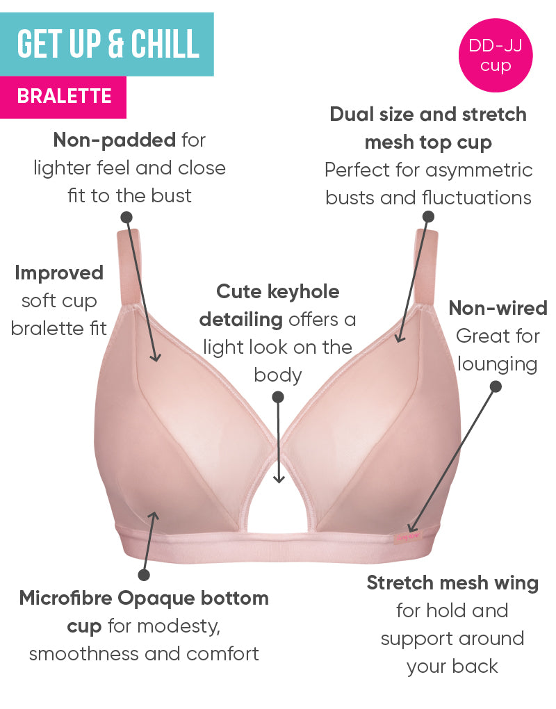 Curvy Kate Get Up and Chill Bralette Soft Pink – Brastop US