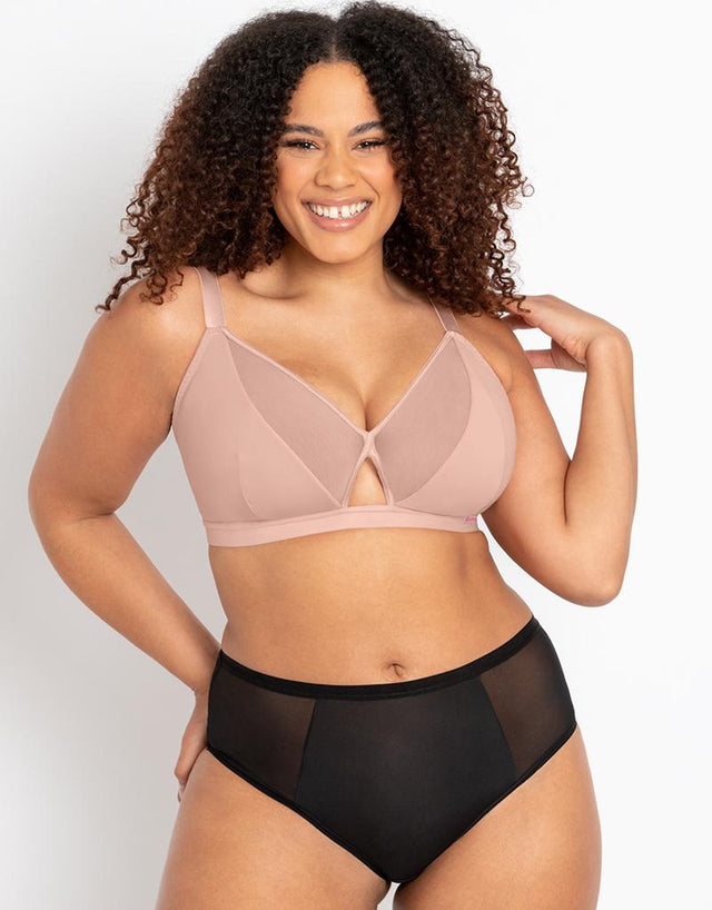 Curvy Kate Get Up and Chill Bralette Soft Pink