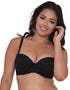 Curvy Kate Hi Voltage Padded Balcony Bikini Top Black