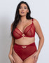 Scantilly Unchained High Waist Brief Deep Red