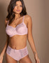 Pour Moi Imogen Rose Embroidered Brief Pink/Taupe