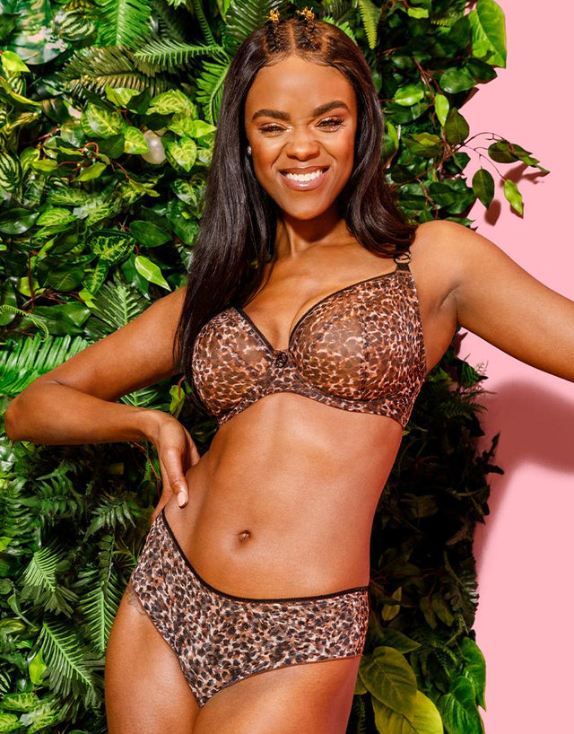 Curvy Kate Lifestyle Plunge Bra Animal Print