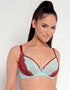 Curvy Kate Lifestyle Lace Plunge Bra Blue/Red