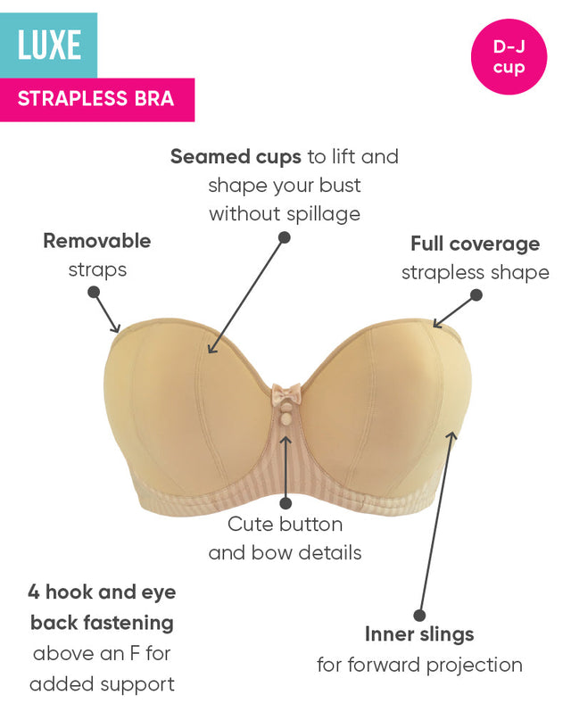 Curvy Kate Luxe Strapless Multiway Bra Biscotti