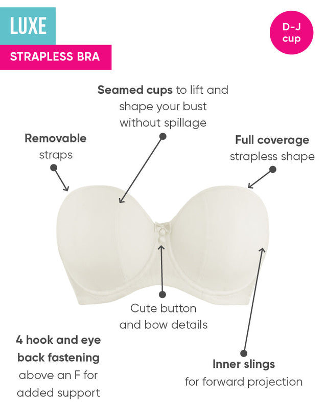 Curvy Kate Luxe Strapless Multiway Bra Ivory