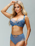 Nessa Simone Balconette Bra Blue