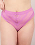 Oola Zig Zag High Waist Brief Violet