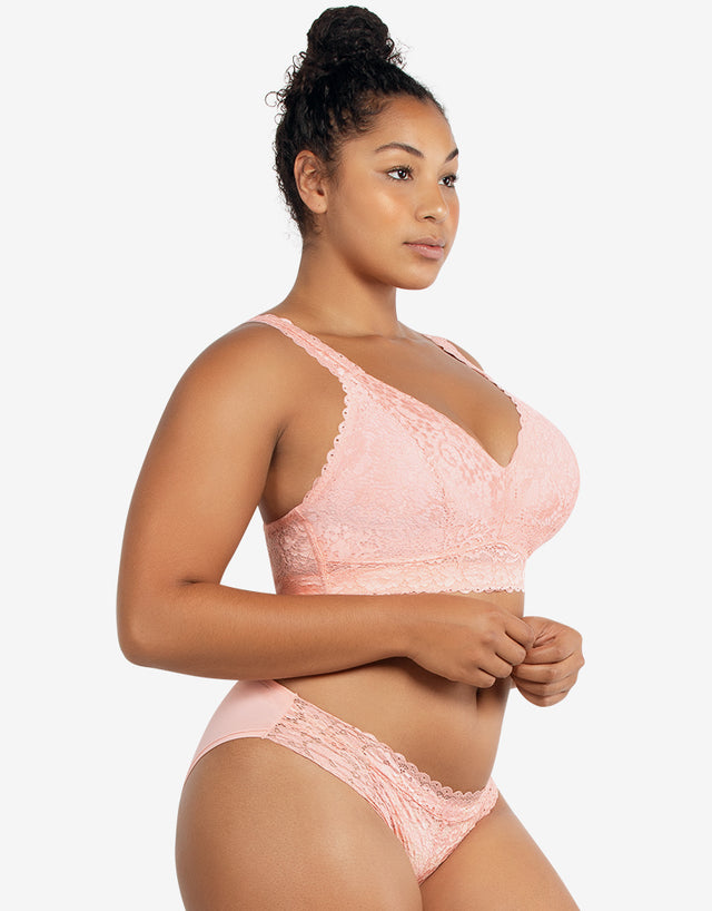 Parfait Adriana Lace Bralette Peach Bud