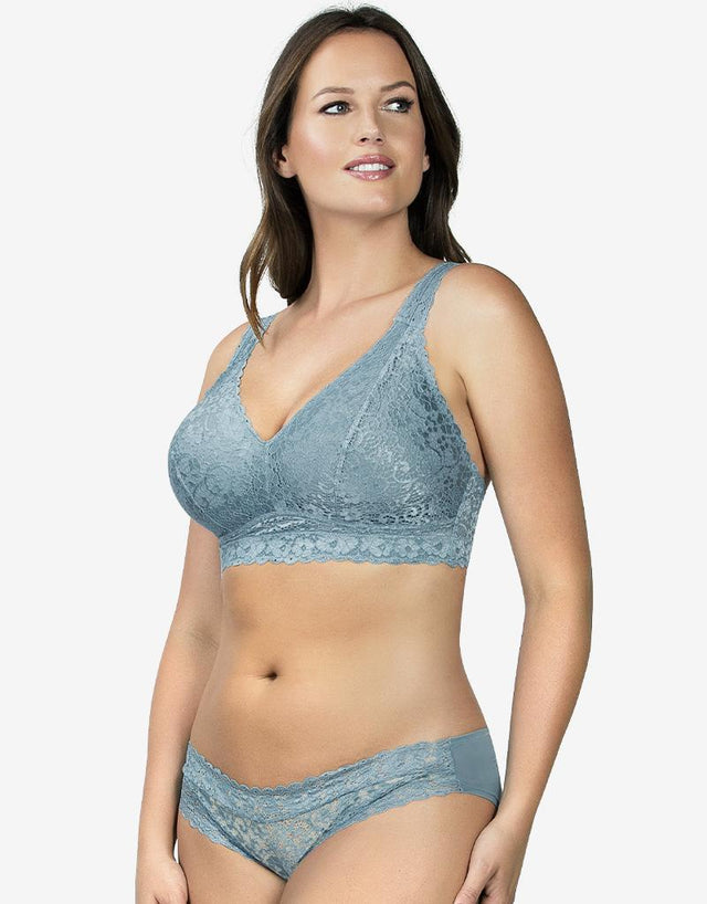 Parfait Adriana Lace Bralette Stone Blue