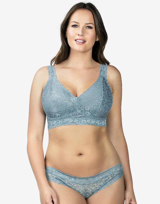 Parfait Adriana Lace Bralette Stone Blue