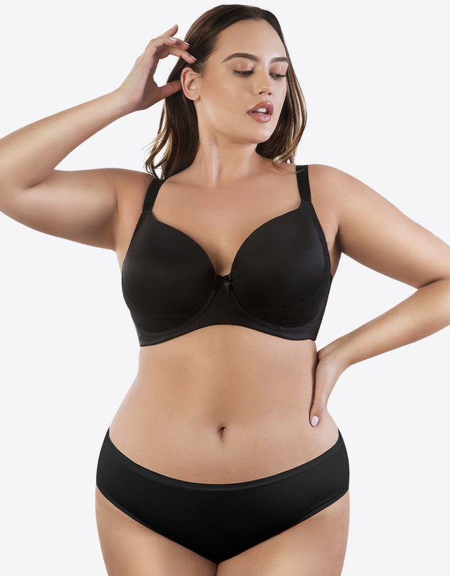 Parfait Casey Plunge T-Shirt Bra Black