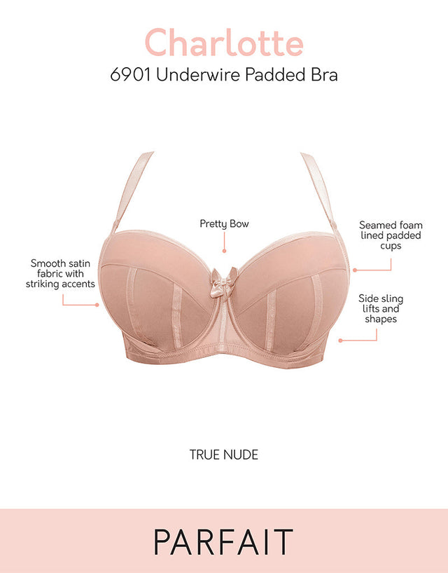 Parfait Charlotte Padded Balconette Bra True Latte