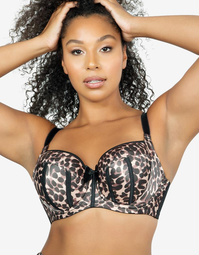 Parfait Charlotte Padded Balconette Bra Leopard Brown