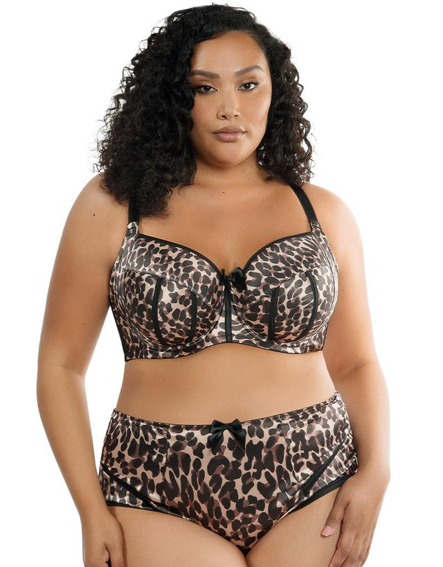 Parfait Charlotte Padded Balconette Bra Leopard Brown