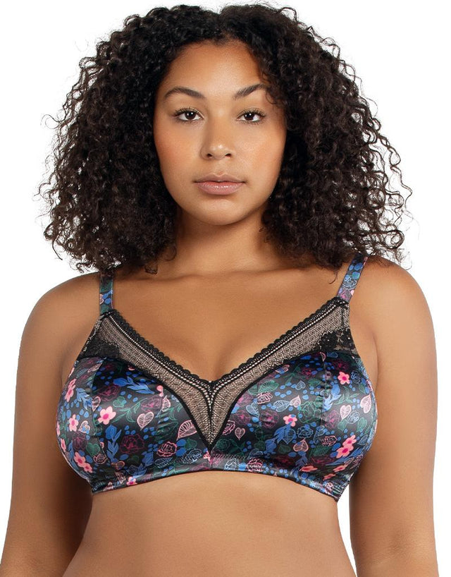 Parfait Jade Padded Bralette Black/Floral