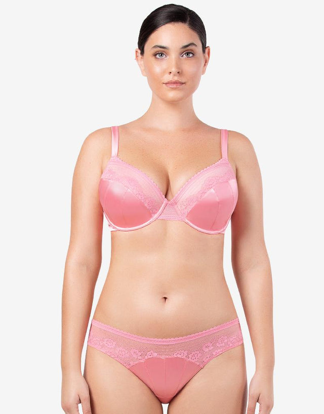 Parfait Jade Contour Bandless Bra Flamingo Pink