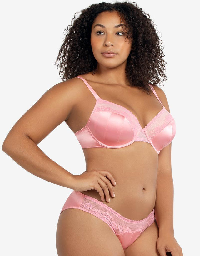 Parfait Jade Contour Bandless Bra Flamingo Pink