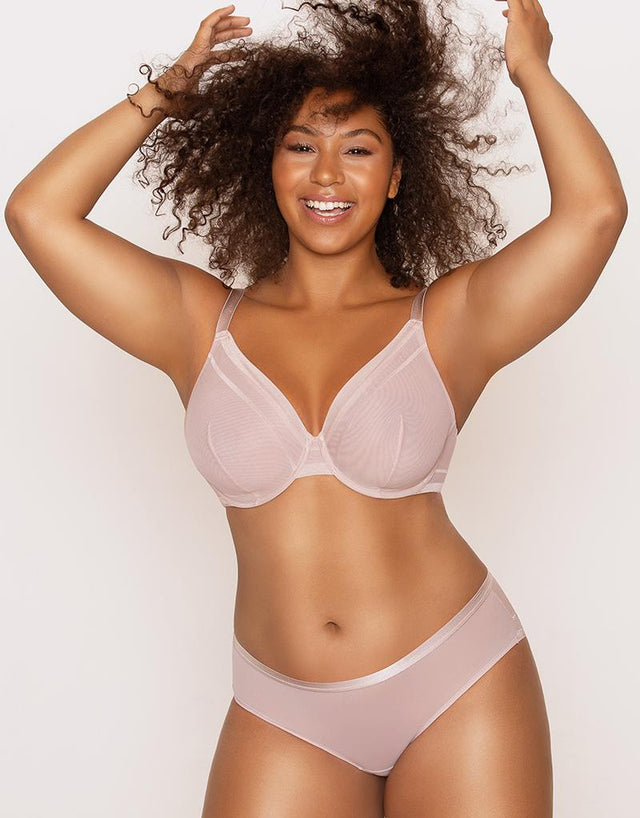 Parfait Maya Unlined Plunge Bra Shadow Grey
