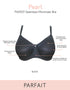 Parfait Pearl Unlined Seamless Minimizer Bra Black